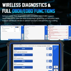 UDIAG X-60 – Tableta de diagnóstico con sistema completo de nivel OE